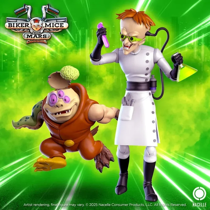Biker Mice From Mars Action Figur Karbunkle & Fred The Mutant 23 cm