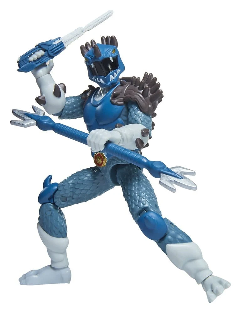 Mighty Morphin Power Rangers x Godzilla Actionfigur Blå Anguirus