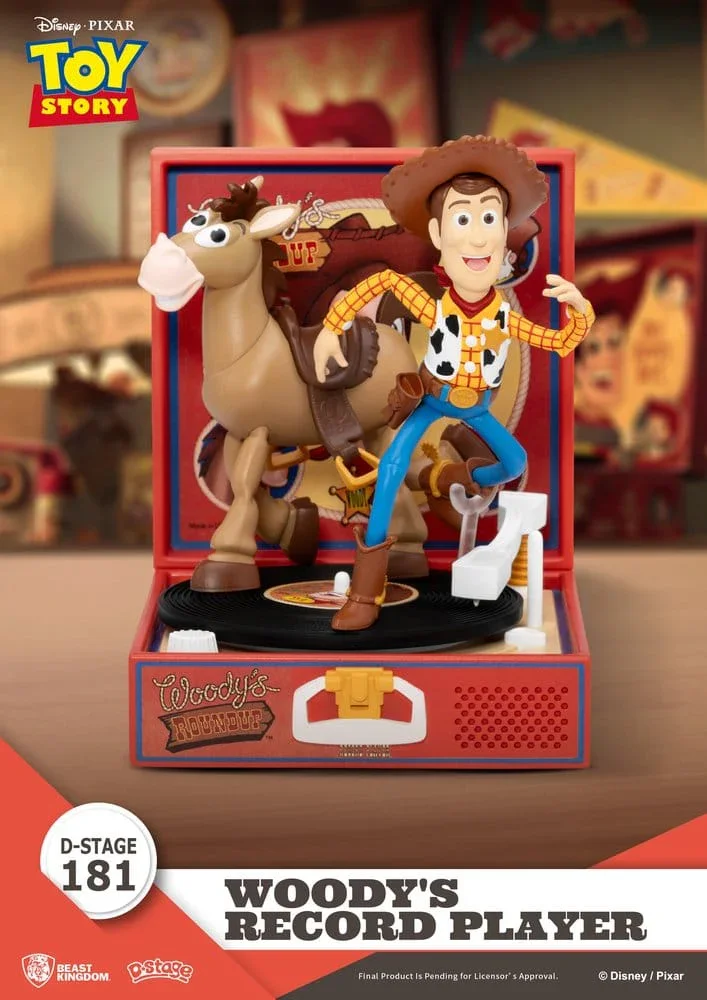 Toy Story Skivspelare Serie PVC-figur Woodys Skivspelare 13 cm