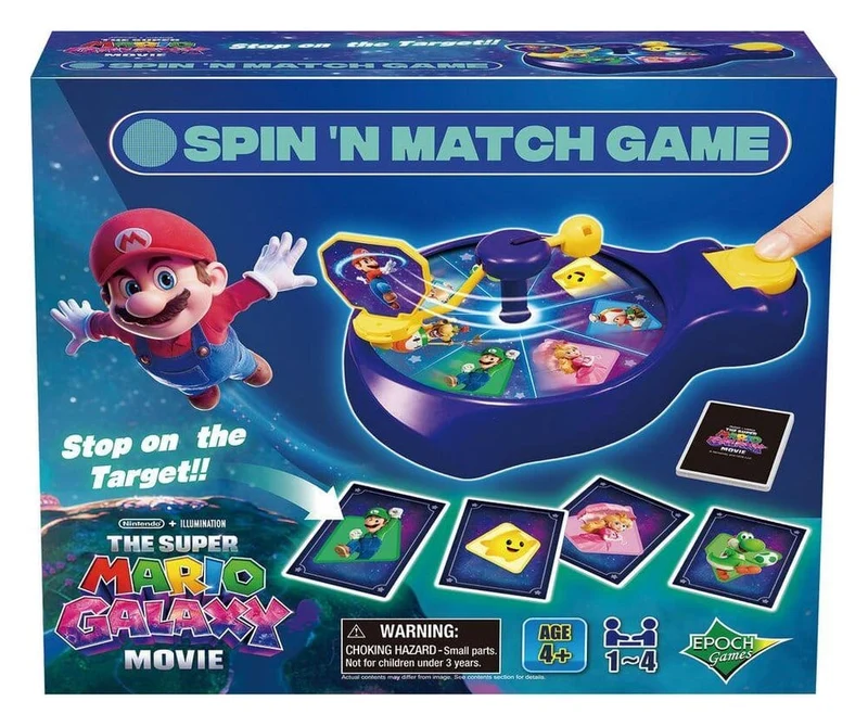 Super Mario Galaxy Film Spin'n Match Spel