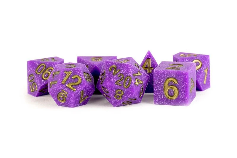 FanRoll Sharp Edge Silicone Dice Set Regal Ricochet (7)