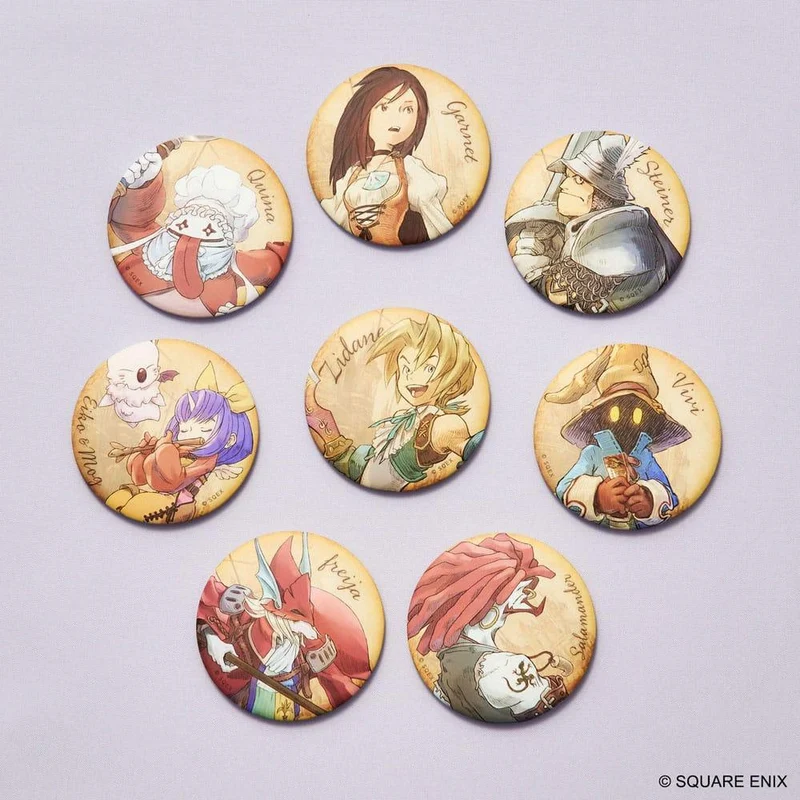 Final Fantasy IX Magnets 25-årsjubileum Samling (8 stycken)
