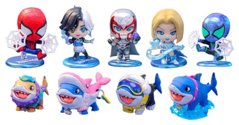 Marvel Rivals Cosbi Blind Box Mini Figurer Marvel Rivals Cosbi Samling 10 cm Display (8)