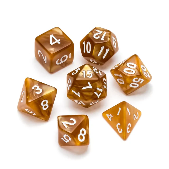 Greifenfels - Dice - Pearl Series - Gold/White