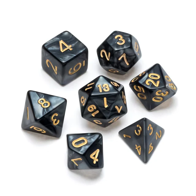 Greifenfels - Dice - Pearl Series - Black/Gold