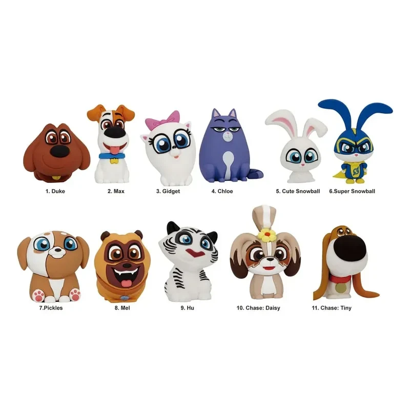 The Secret Life of Pets 3D PVC Bag Clips - Series 1 Display (24)