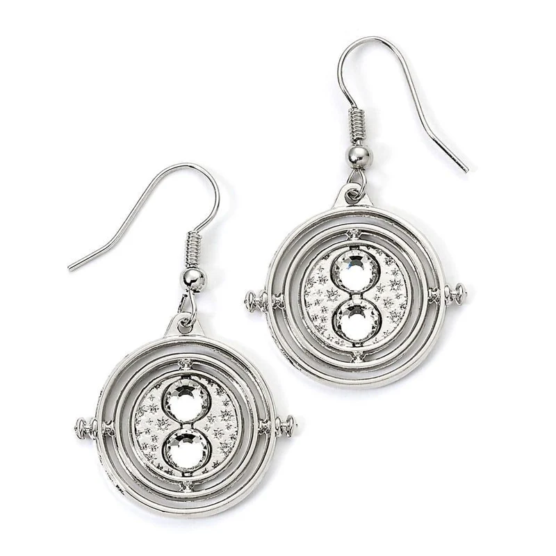 Harry Potter Örhängen Time Turner (Silver Tone)