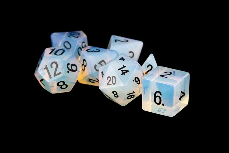 FanRoll Tärningsset Opalite (7)