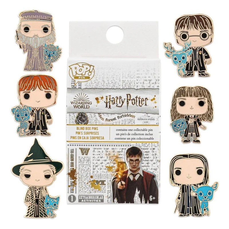 Harry Potter Loungefly POP! Emaljpins 4 cm Assortiment (12)