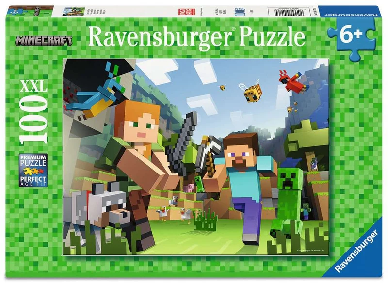 Ravensburger - Puzzle - 100 - Minecraft