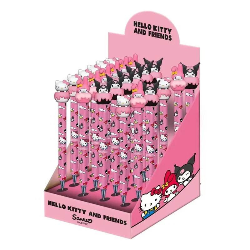 Hello Kitty Utplåningsbar Gelpenna Display (24 stycken)