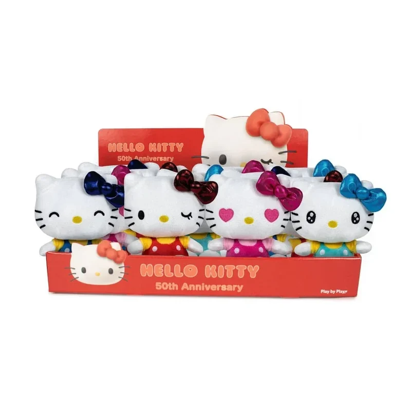 Hello Kitty Plushfigurer 16 cm 50-årsjubileum (12 delar)