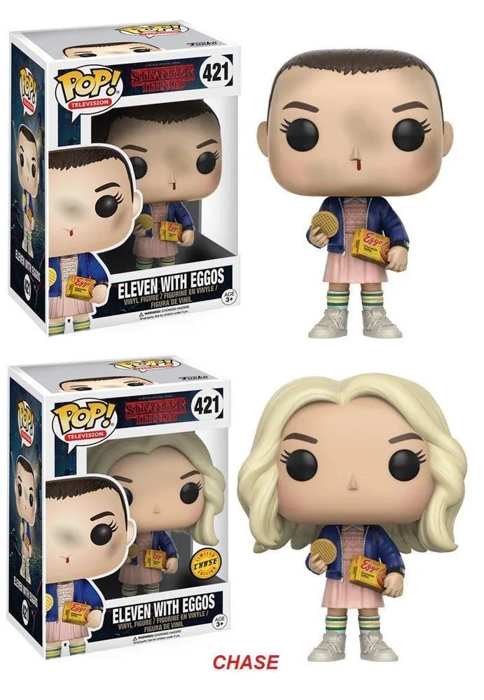Stranger Things POP! TV Vinyl Figur Eleven med Eggos 9 cm Sortiment (6)