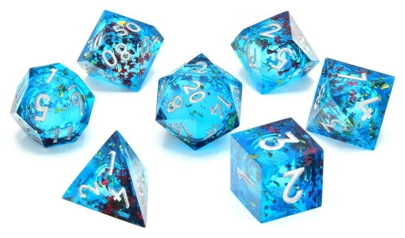 CritStones Liquid Core Dice Set Mermaids Kaos (7)