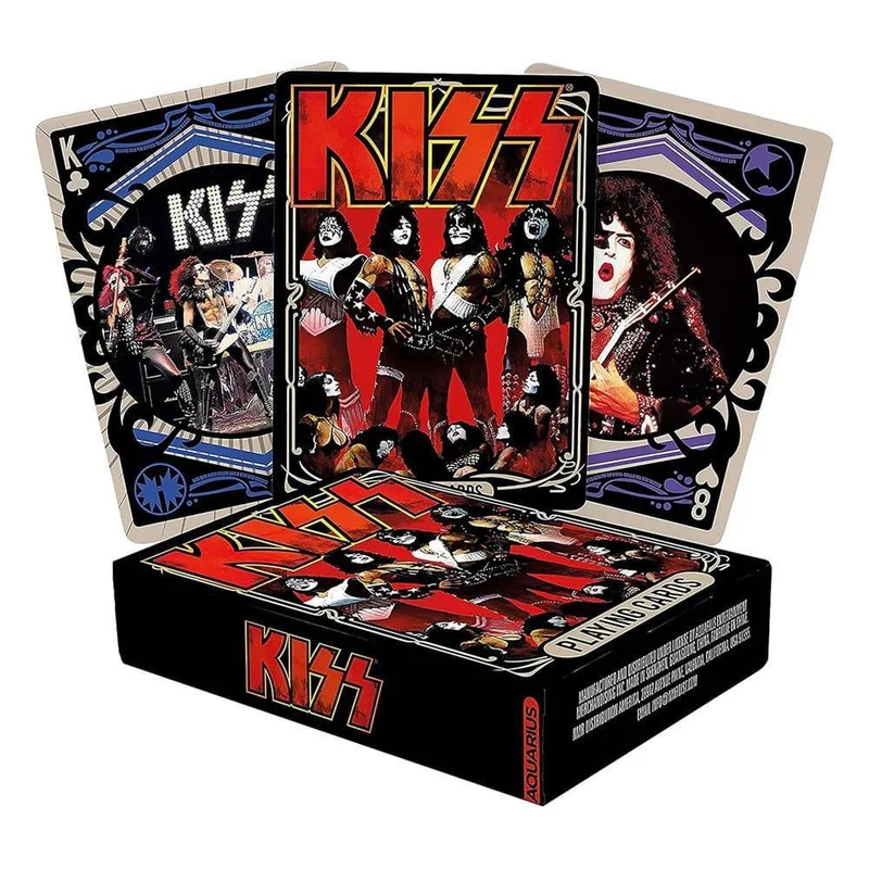 KISS: Spelkort med Rock N' Roll Tema