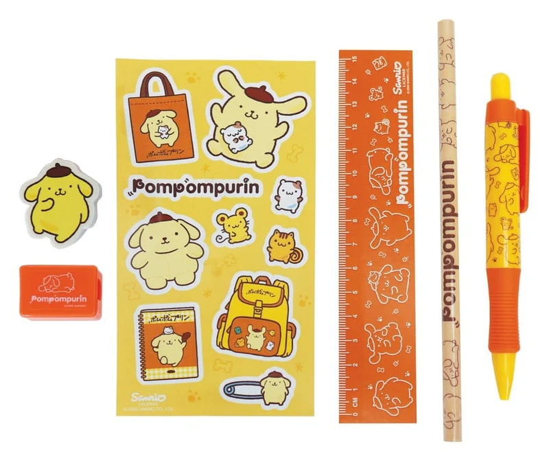 Sanrio Skrivset 6-Pack Pompompurin
