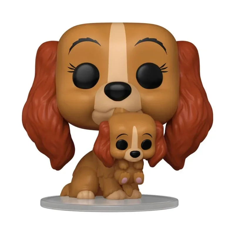 Lady and the Tramp POP! Disney Vinyl Figure Lady med valp 9 cm