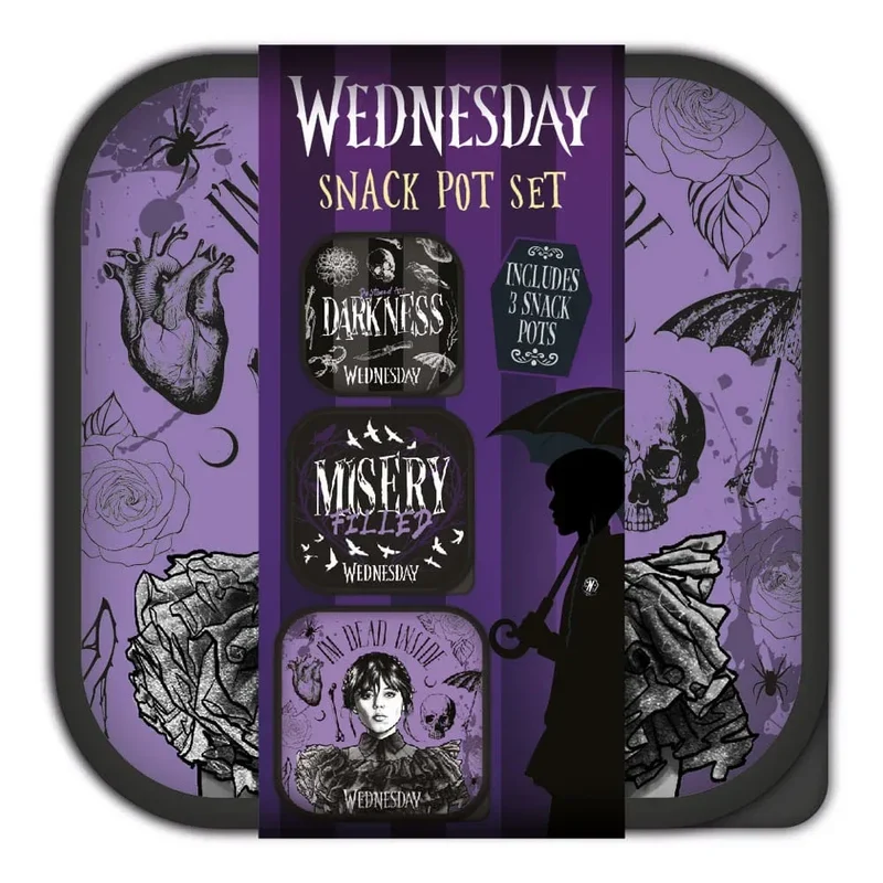Wednesday Lunch Boxes 3 i 1 Snack Pots