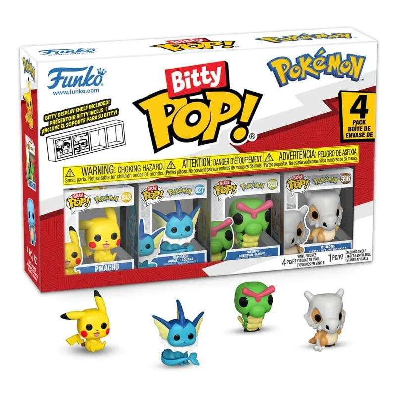 Pokémon Bitty POP! Figur 4-Pack Series 1 - Mini Vinyl Figurer