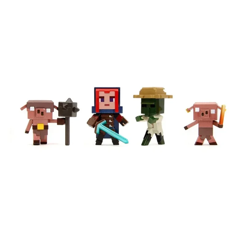 Minecraft Nano Metalfigs Diecast Mini Actionfigurer 6 cm Wave 2 Assortment