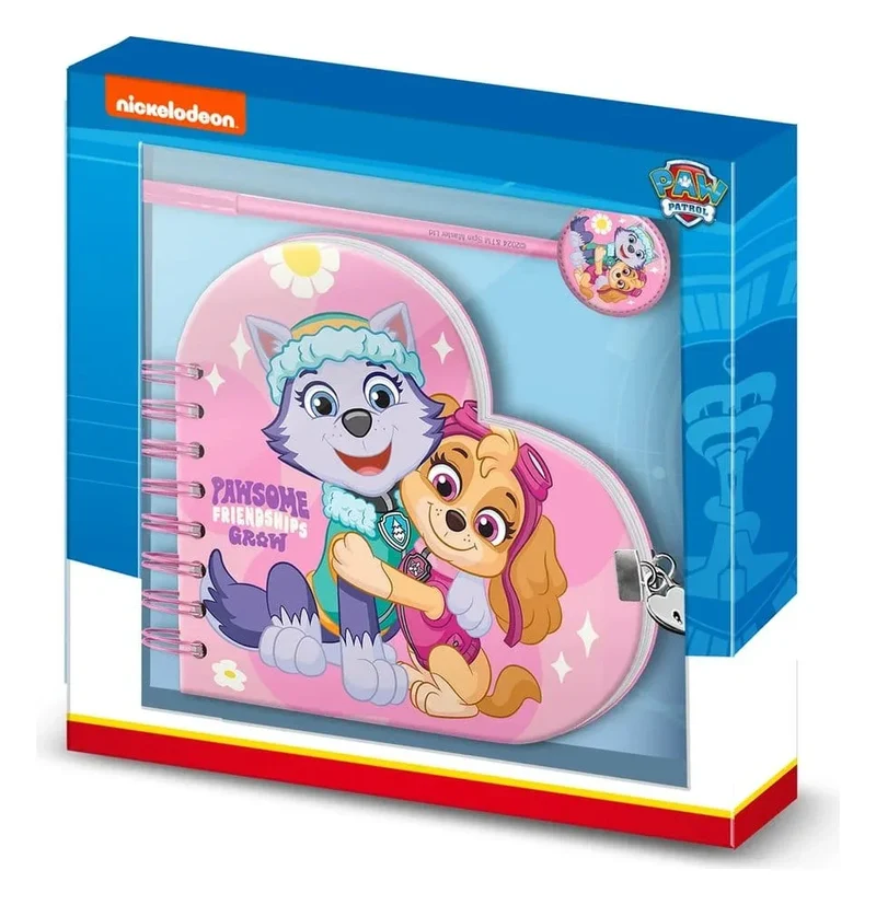 PAW Patrol Anteckningsblock med Penna Gåvoset Pawsome Vänskaper Växer