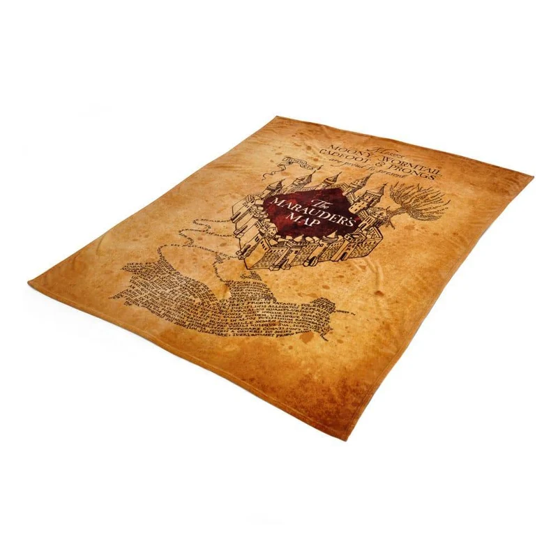 Harry Potter Cozy Blanket Portal Marauder's Map 180 x 200 cm