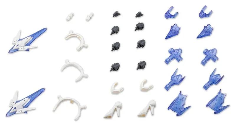Kotobukiya M.S.G. Modellkit Tillbehörsset Mecha Supply 34 Holonic Huvudbonad & Holonic Högklackade Skor Vit Version