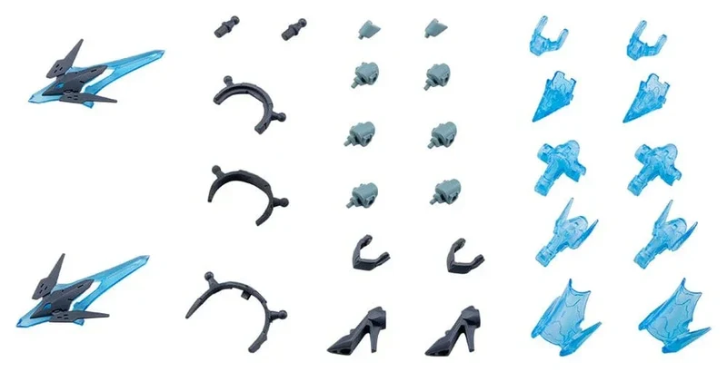 Kotobukiya M.S.G. Modellkit Tilläggsset Mecha Supply 34 Holonic Huvudbonad & Holonic Högklackar Grå Ver.