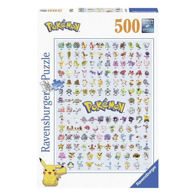 Pokémon Pussel med 500 Bitar