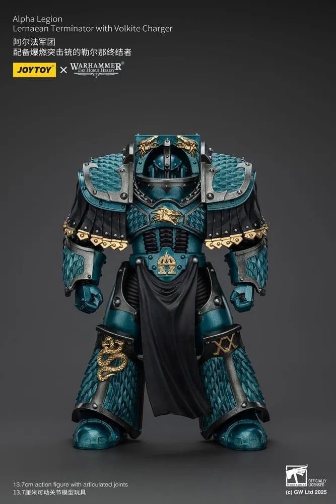 Warhammer The Horus Heresy Action Figur Alpha Legion Lernaean Terminator med Volkite Charger 20 cm