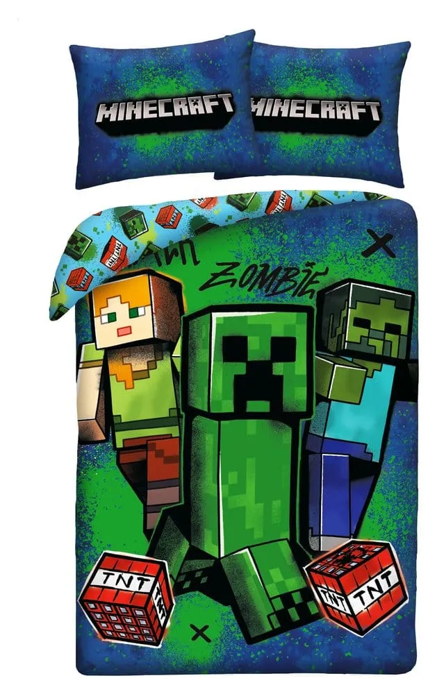 Minecraft Påslakanset Version 10 140 x 200 cm / 70 x 90 cm