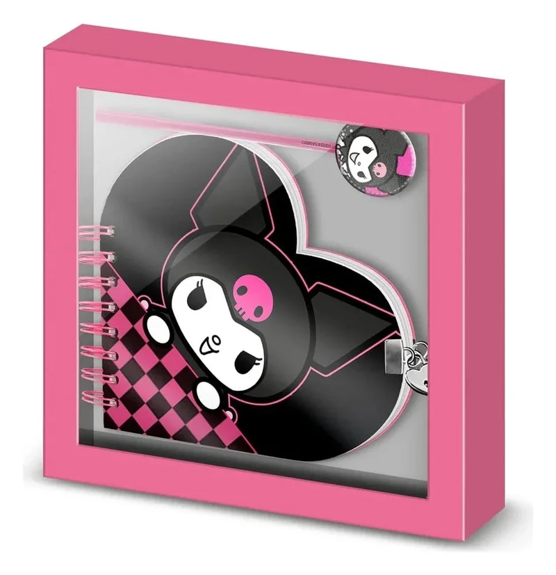 Hello Kitty Anteckningsblock med Penna Gåvoset Kuromi Chessy