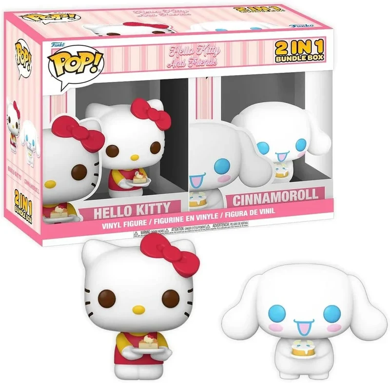 Hello Kitty Exklusiv Box Cinnamoroll & Hello Kitty med Tårta Samlad