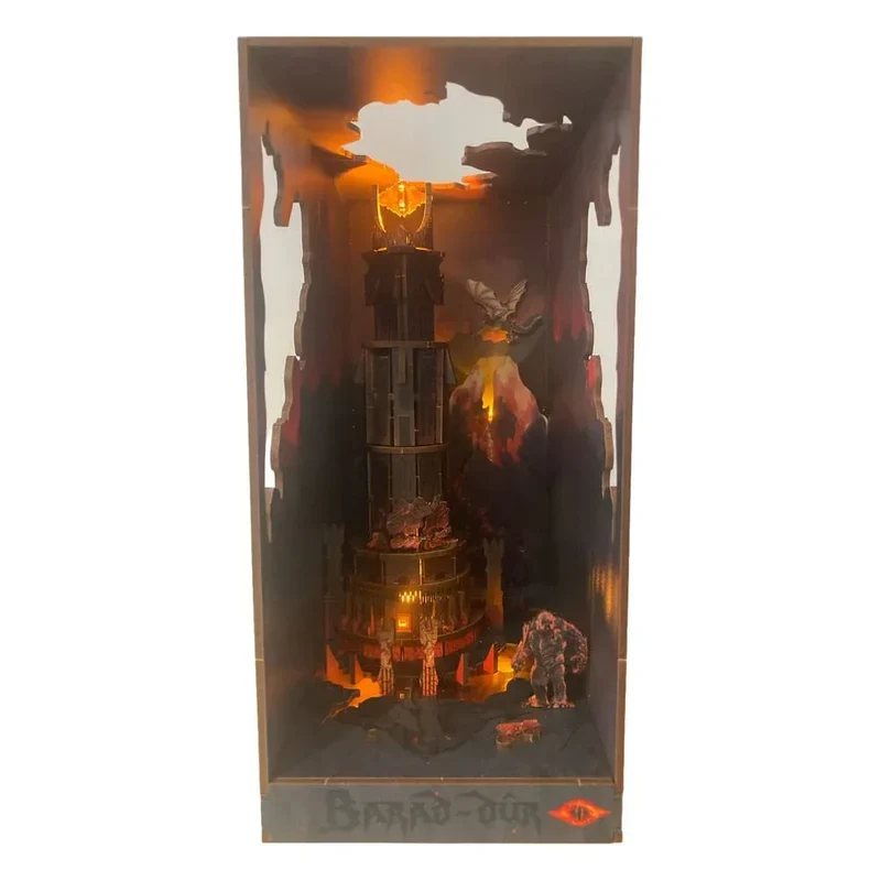 Lord of the Rings Tiny Adventures Book Nook Mini Diorama Barad-Dûr 23 cm