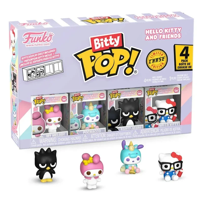 Hello Kitty och Vänner Bitty POP! Figur 4-Pack Serie 4