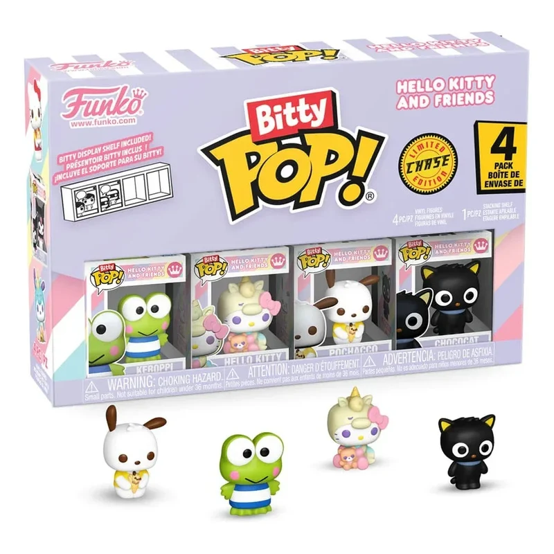 Hello Kitty och Vänner Bitty POP! Figur 4-Pack Serie 2