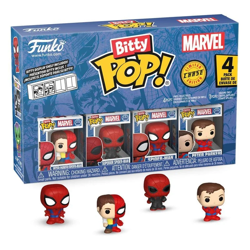 Spider-Man Bitty POP! Figur 4-Pack Series 4 - 2 cm