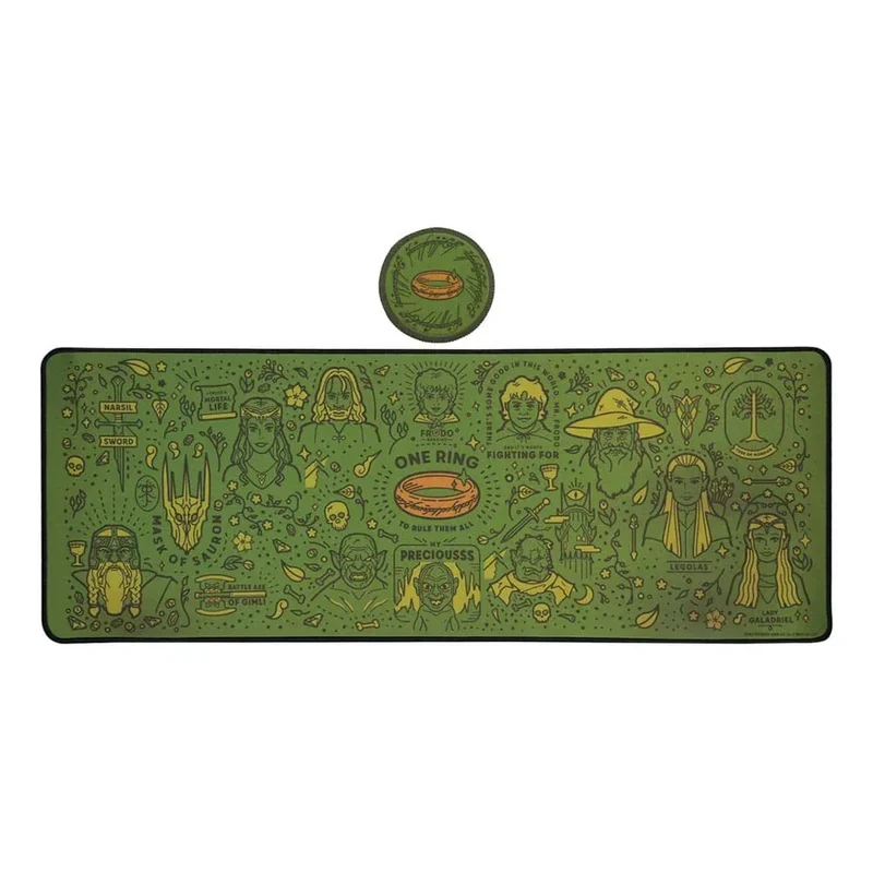 Sagan om Ringen Skrivbordsmatta & Coaster Set