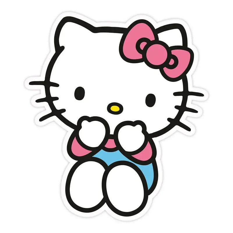 Hello Kitty Kudde Blå Byxor 36 cm