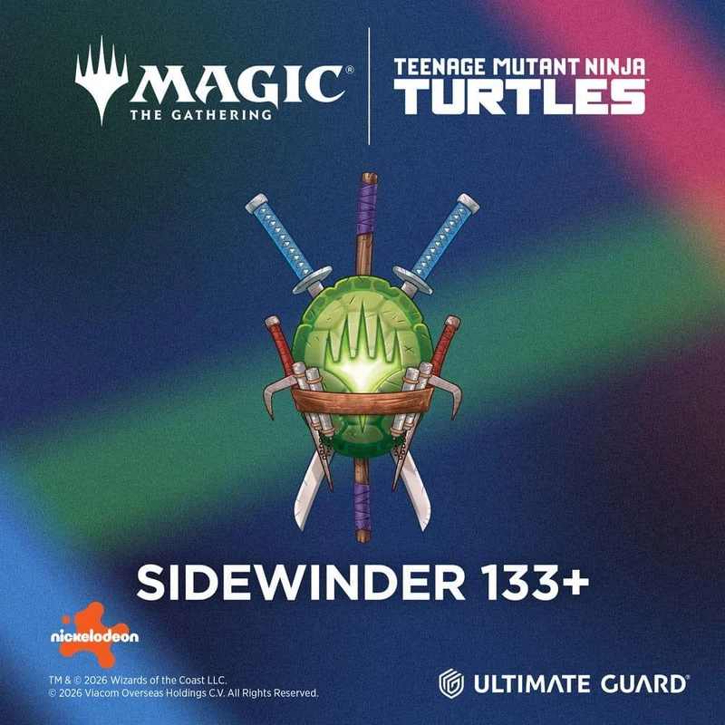 Ultimate Guard Sidewinder 133+ Xenoskin Magic: The Gathering | Teenage Mutant Ninja Turtles - Blå Pizza