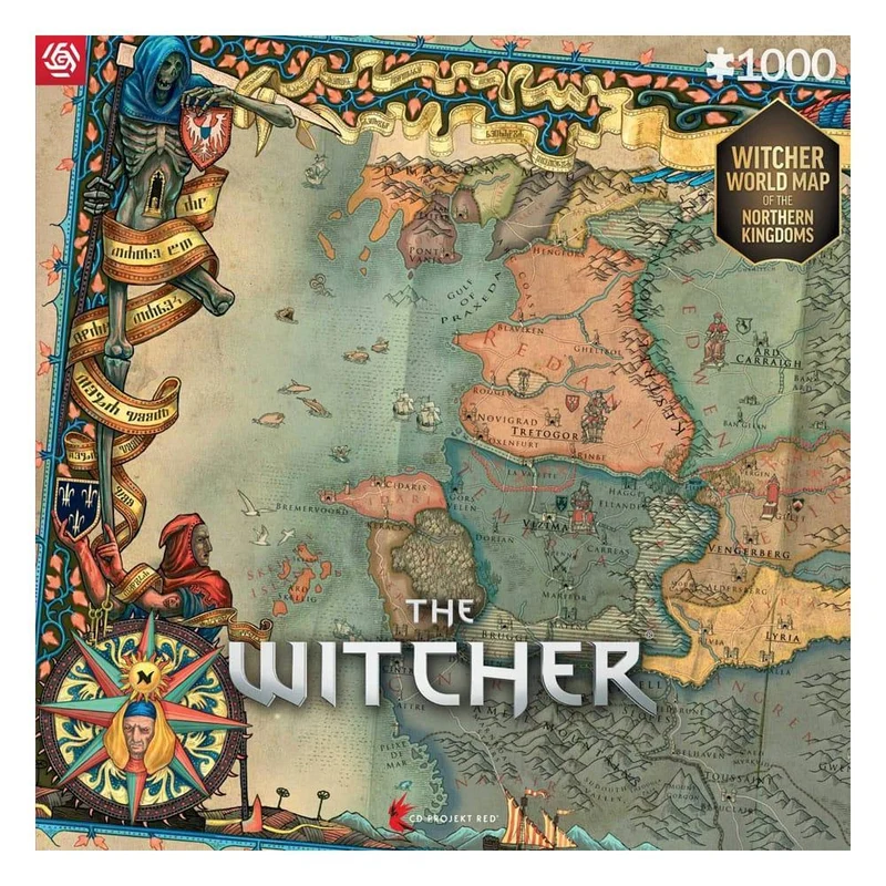 The Witcher 3 Gaming Pussel: De Norra Kungadömena (1000 bitar)