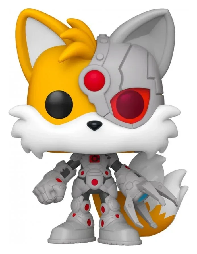DC x Sonic the Hedgehog POP! Heroes Figur Tails som Cyborg 9 cm