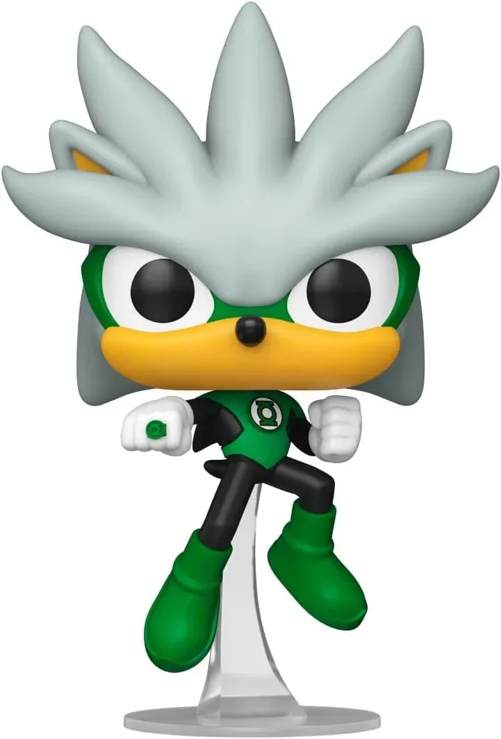 DC:s Justice League och Sonic the Hedgehog POP! Movies Figurer Silver/GL 9 cm