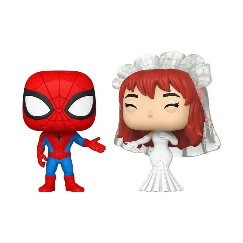 Marvel POP! Figurer 2-Pack Superhero Couples - SM & MJ 9 cm