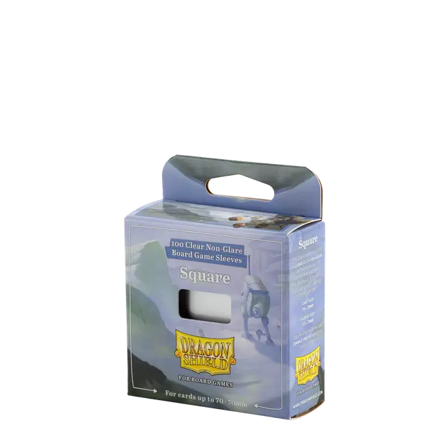Dragon Shield - 100 Board Game Sleeves: Clear/Non-Glare - Square (70x70)