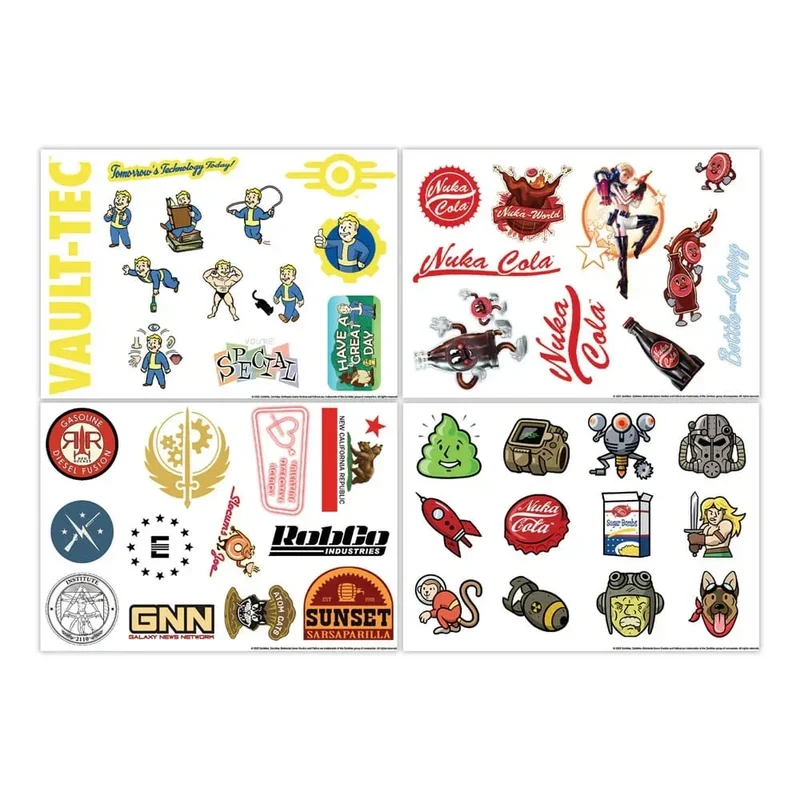 Fallout Tech Sticker Pack - Personalisera Ditt Livsrum med Wasteland Charm