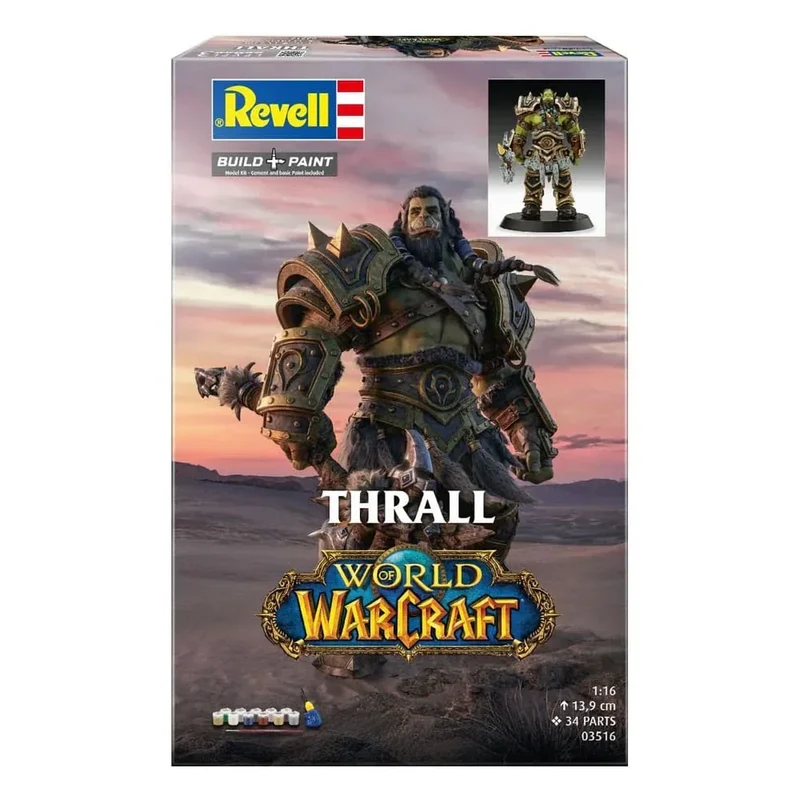 World of Warcraft Modellkit Gåvoset 1/16 The Orc Thrall 13 cm