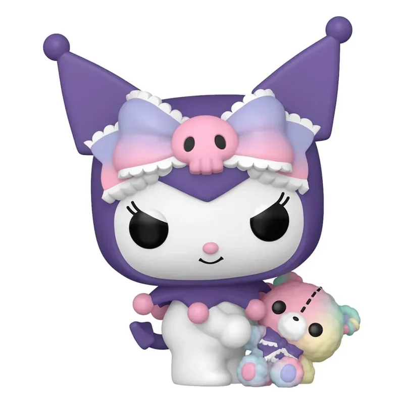 Sanrio POP!&Buddy Animation Figurer Kuromi med Björn 9 cm