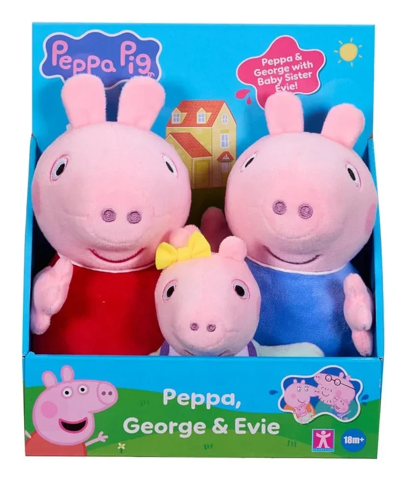 Greta Gris gosedjur 3er Pack