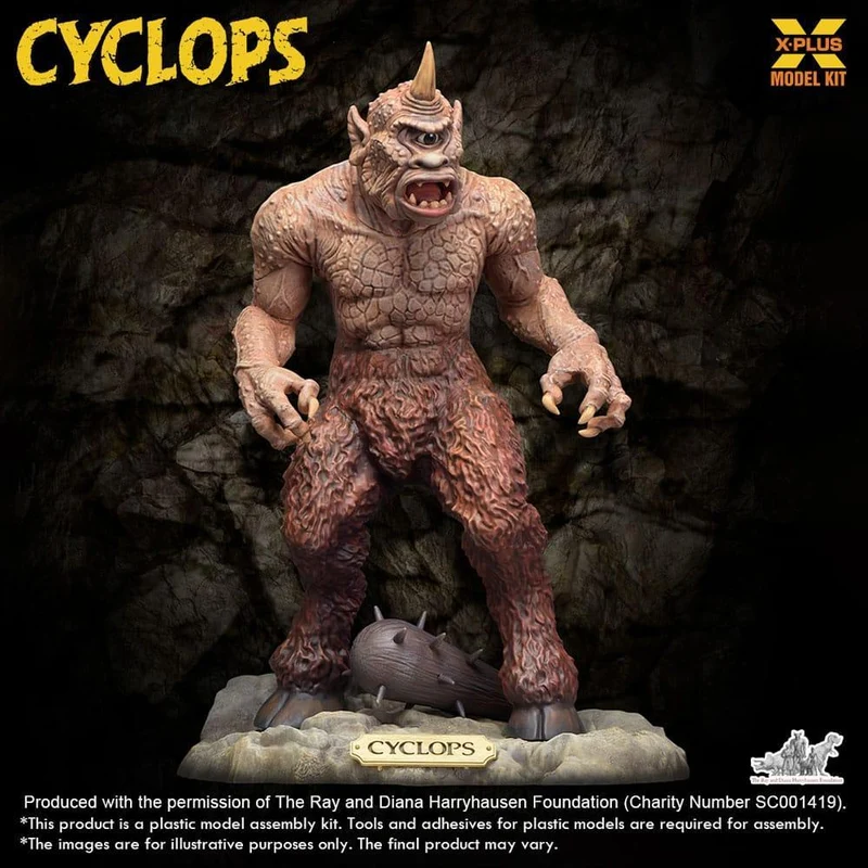 Cyclops Figur Plastmodell Kit 1/72 Förnyad Förpackning 23 cm